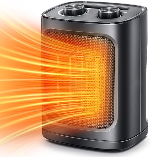 Kismile 1500W Electric Space Heater with 3 Modes and Thermostat