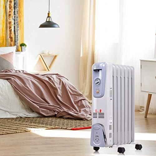 GOFLAME Oil Filled Radiator Heater 1500W with 3 Heat Settings