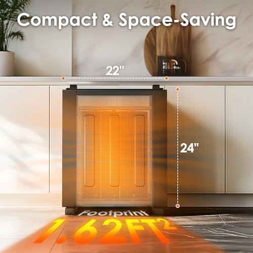 Air Choice 1500W Convection Heater with Thermostat and Remote Control
