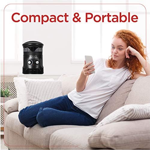 BlackDecker 360 Heater Fan Combo Portable Personal Space Heater