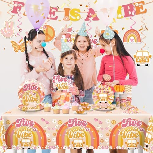 171pcs 5th Birthday Decorations Set for Girl