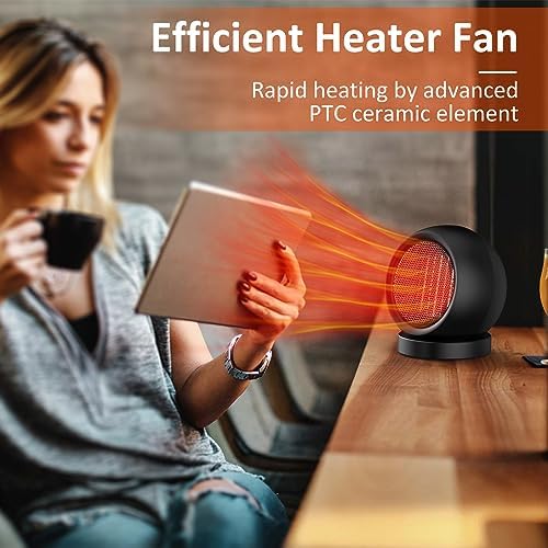 Safe Efficient Desk Heater with Automatic Shut Off