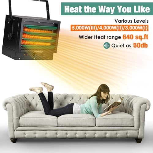 VORBO 5000W Garage Heater with Thermostat