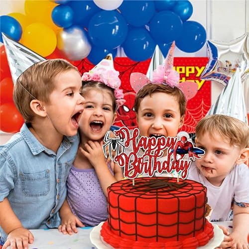 Seyal Spidr-Mn Birthday Cake Topper 1