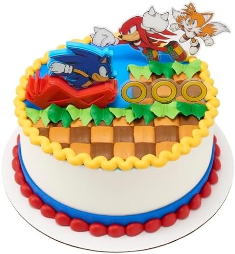 DecoSet Sonic The Hedgehog Cake Topper Set