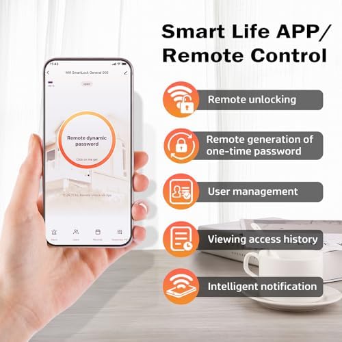 Gapiks Smart Door Lock with Fingerprint and App Control