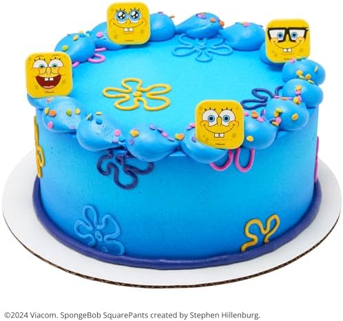 DecoPac SpongeBob SquarePants Mood Faces Cupcake Rings - 24 Pack