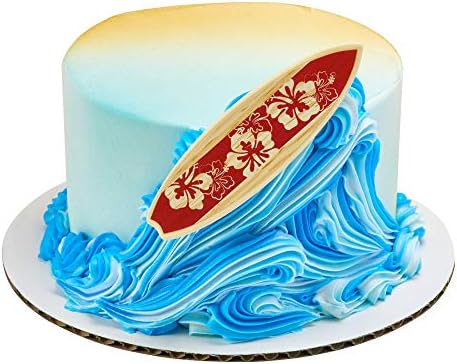 CakeDrake 4-Piece Surfboard Tropical Party Decoration Set