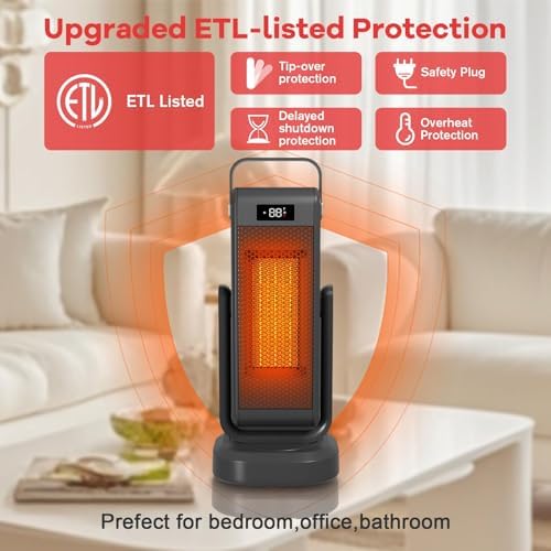 Verminget 3D Oscillating Electric Space Heater