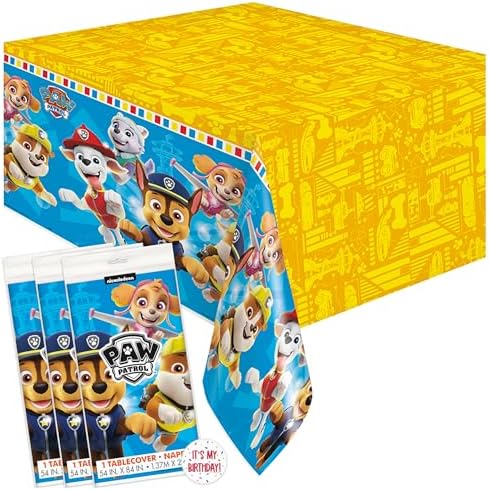 Unique Paw Patrol Tablecloth Sticker Set
