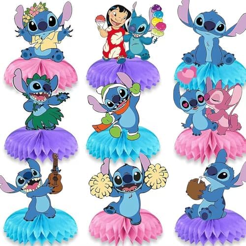 Lilo and Stitch Honeycomb Centerpieces 9PCS Set