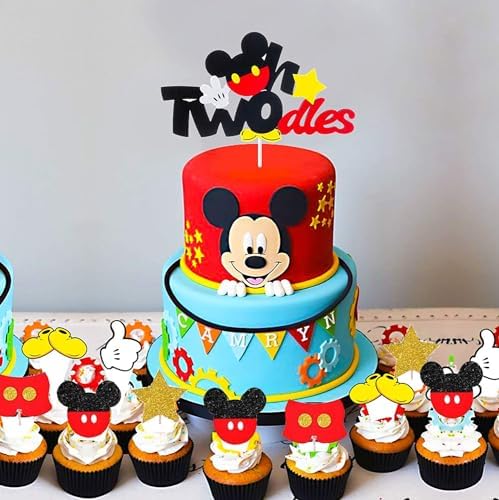 Nyhpar Mickey Mouse 2nd Birthday Party Decorations Set