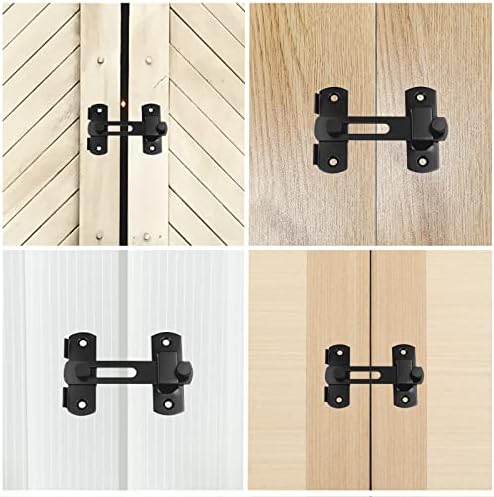 DOUBLE 2 C Barn Door Lock Hardware Black
