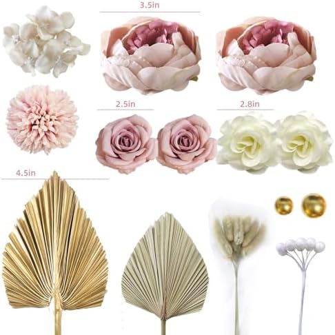 LEFUBABY 32 PCS Boho Cake Toppers Decorations