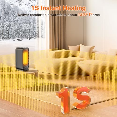 Flowbreeze 2-in-1 Space Heater Fan with Remote Control