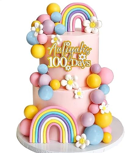 35 Piece Groovy Cake Toppers Boho Decorations Set