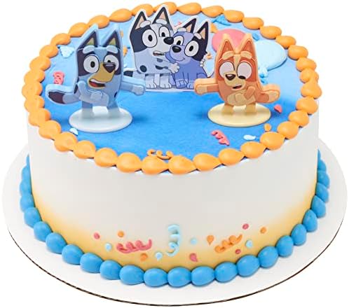 Bluey Dance Mode Cake Toppers 3 Piece Set