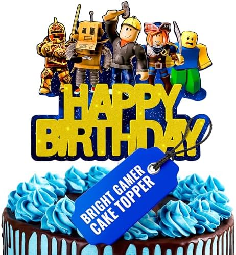 V TOWER Video Game Cake Topper Decorations
