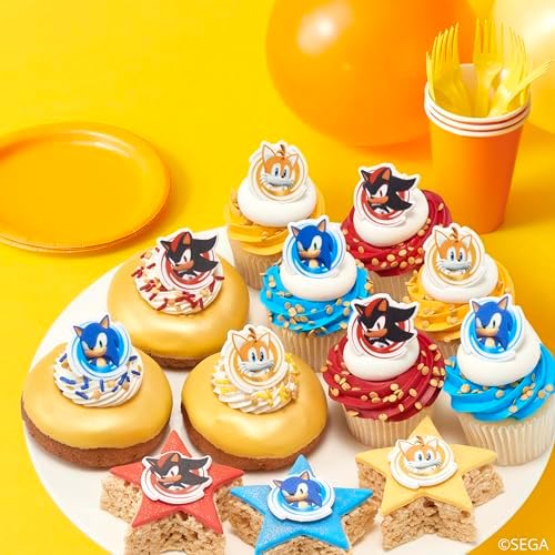 DecoPac Sonic the Hedgehog Cupcake Rings - 24 Pack 1