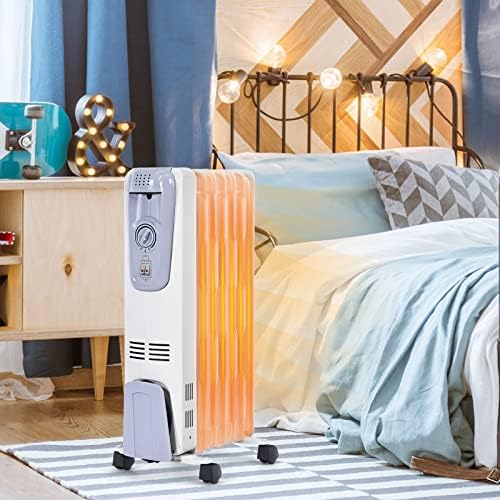 Tangkula 1500W Oil Filled Radiator Heater with 3 Settings 1