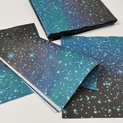 50 Pcs Space Starry Napkins Galaxy Party Decor