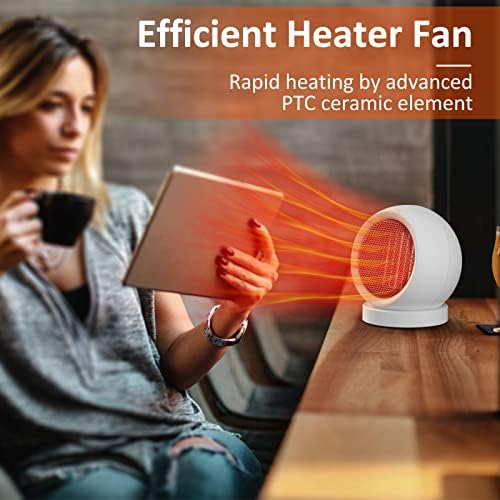 600W Energy Efficient Desktop Heater for Home Office and Bedroom Use