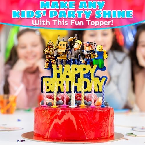 V TOWER Video Game Cake Topper Decorations