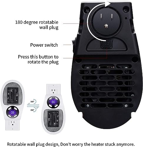 Blarie Energy Efficient Electric Space Heater with Adjustable Thermostat 1