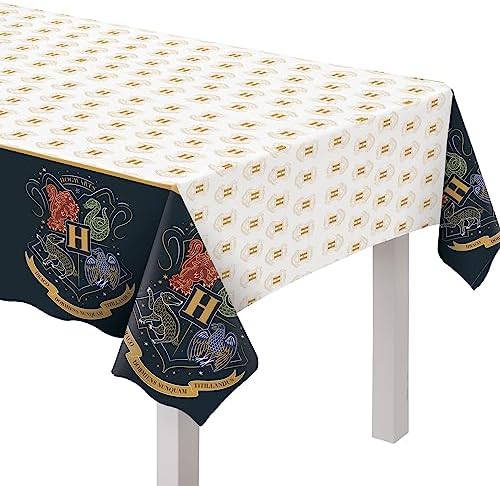Harry Potter Hogwarts United Plastic Table Cover - 54 x 96 1 Pc