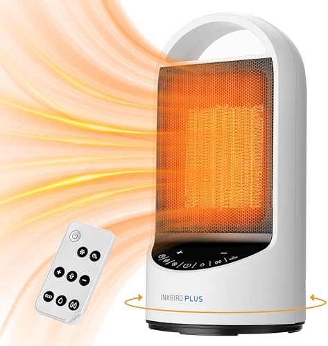 INKBIRDPLUS 1500W Electric Space Heater with Timer and Remote
