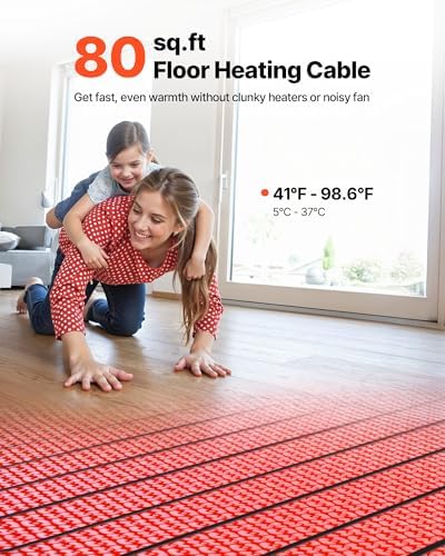 VEVOR 80 sqft Electric Floor Heating System