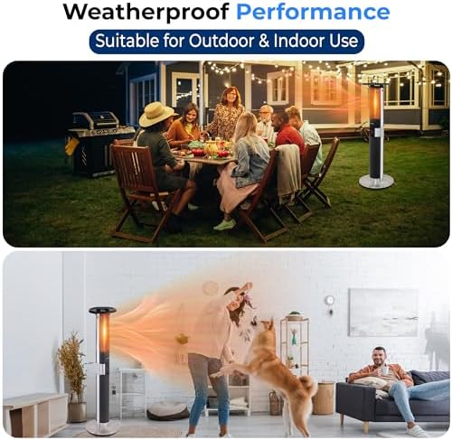 SereneLife Infrared Heater 1500W Portable with Remote Control