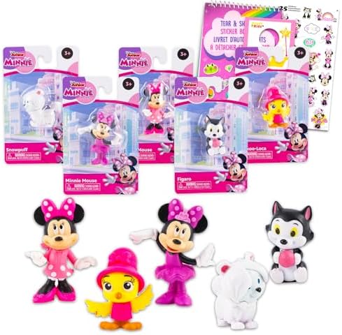 Disney Minnie Mouse Figure Set - 5 Pc Bundle