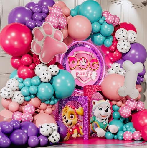SHERYL DECOR All-in-1 Paw Balloon Garland Kit