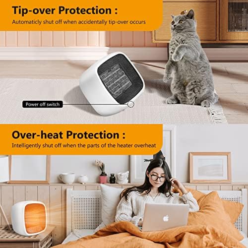 YOUCIDI 1000W Ceramic Space Heater for Home Office