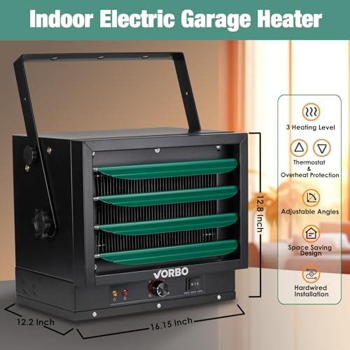 VORBO 5000W Garage Heater with Thermostat