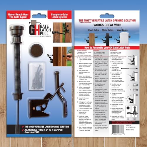 GH Gate Latch Dual Sided Operation for Wood Metal Vinyl Fences
