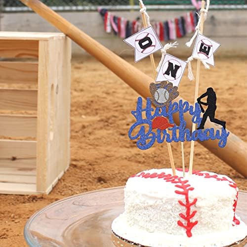Ephlyn Baseball Cake Topper - 1Pcs Sports Theme Birthday Decoration