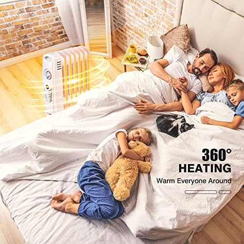 PETSITE Oil Filled Radiator Heater 700W Grey 1