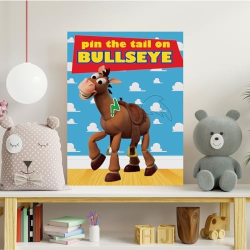 OULUN Pin the Tail on the Bullseye Party Game