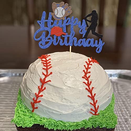 Ephlyn Baseball Cake Topper - 1Pcs Sports Theme Birthday Decoration