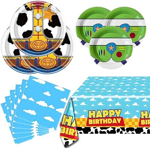 Cartoon Story Themed Tableware Set for 20 Guests