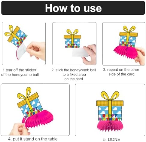 OU RUI 8Pcs Toy Cartoon Birthday Centerpieces