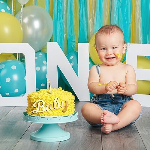 Jspupifip Gold Glitter Cake Toppers 64 Pcs Alphanumeric