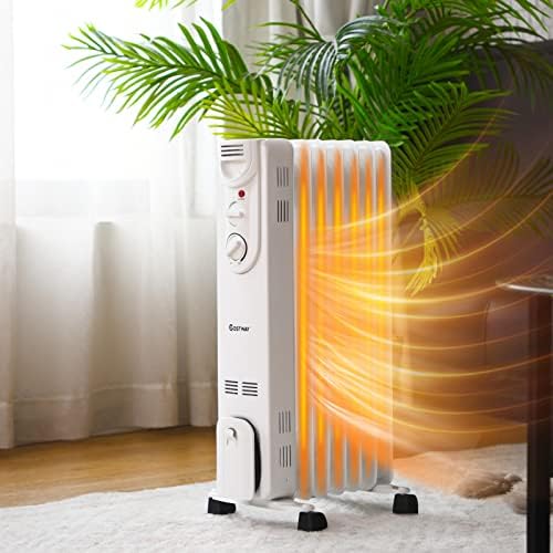 COSTWAY Oil Filled Radiator Heater with 3 Heat Settings 1