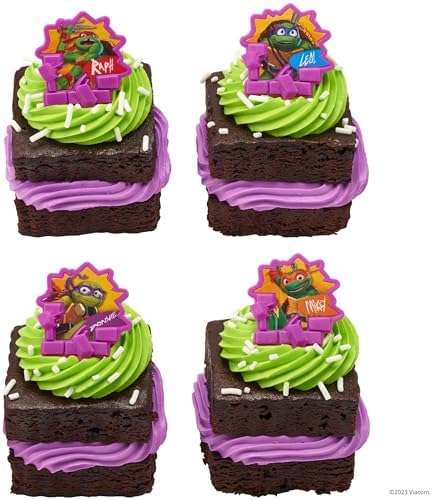 DecoPac Teenage Mutant Ninja Turtles Cupcake Rings - 24 Pack