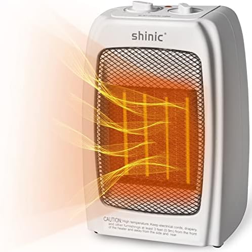 Shinic 1s Fast Heat White Electric Space Heater