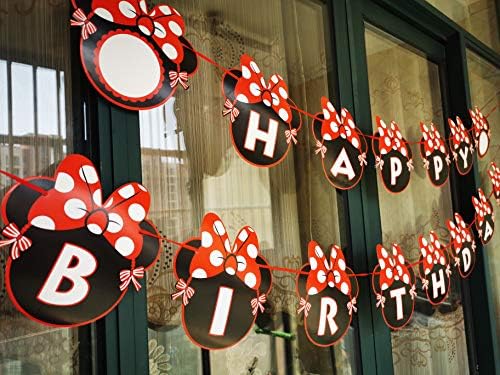CHuangQi Minnie Birthday Banner Set