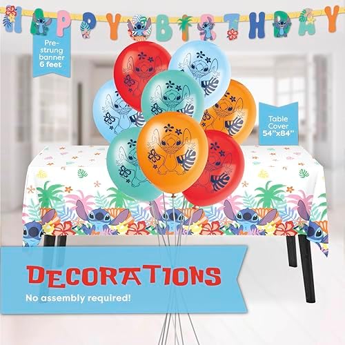 Lilo and Stitch Birthday Party Decor Kit for 16