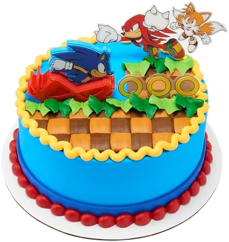 DecoSet Sonic The Hedgehog Cake Topper Set